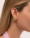 Sole Catalina Earrings Steel Gold Plated