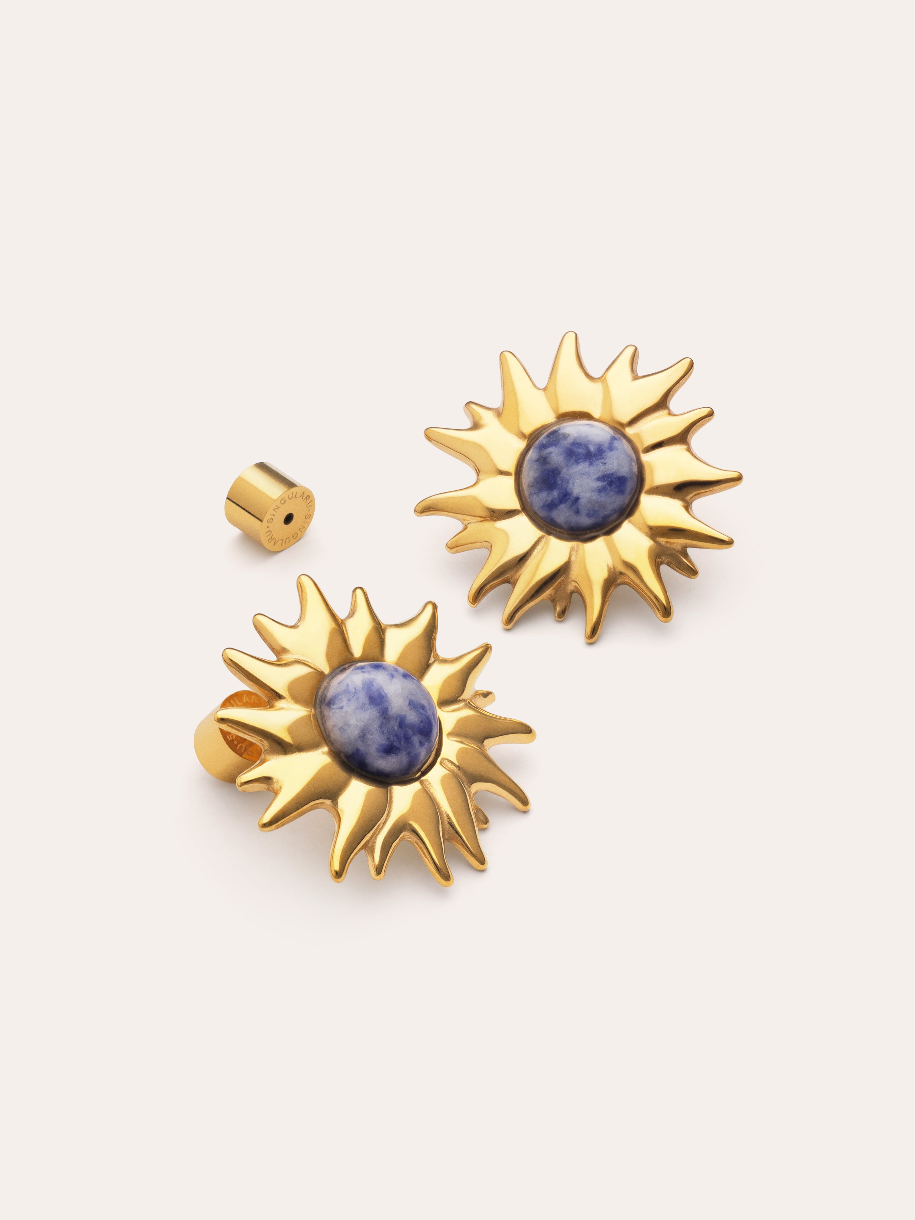 Sole Catalina Earrings Steel Gold Plated
