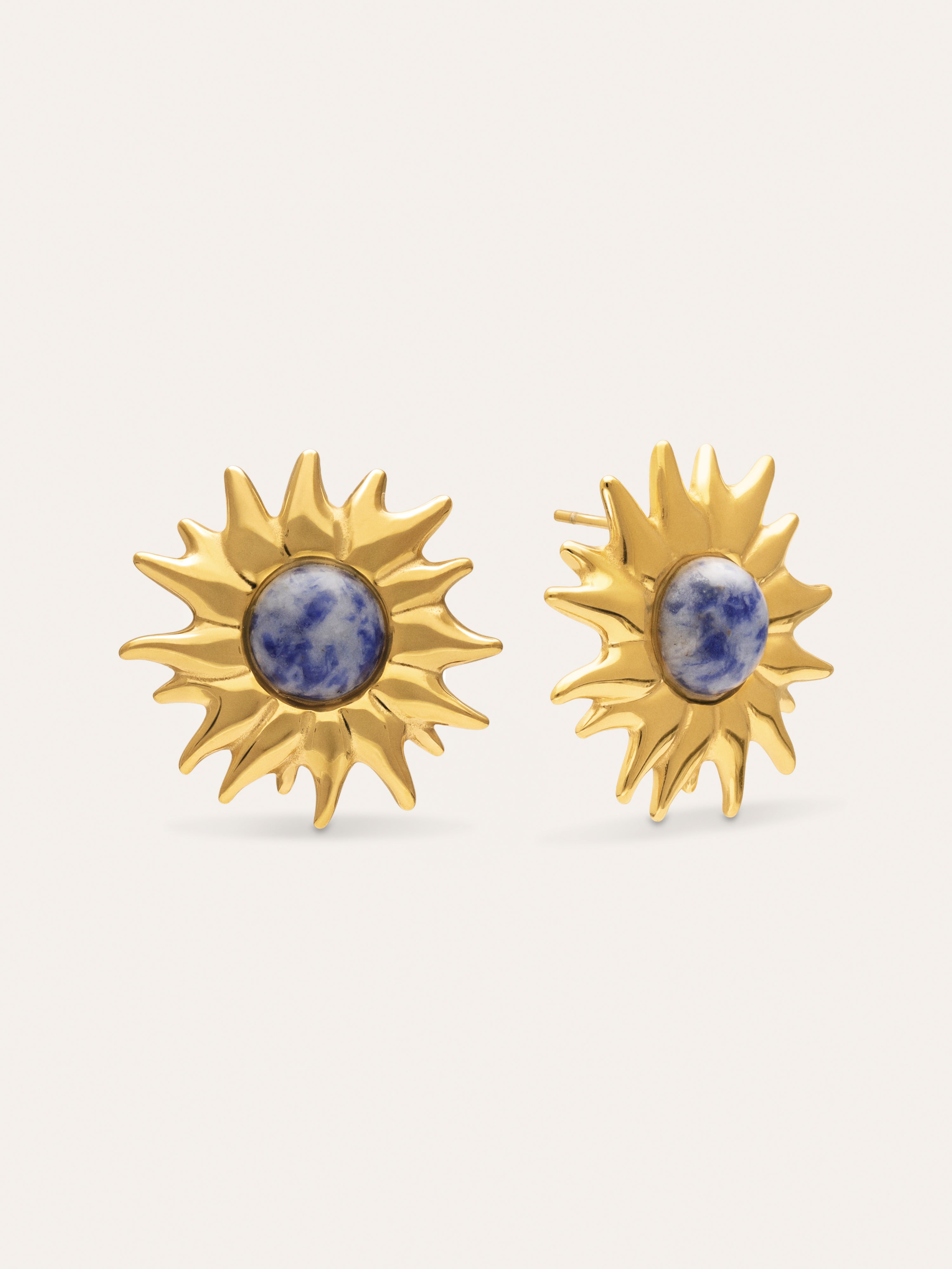 Sole Catalina Earrings Steel Gold Plated