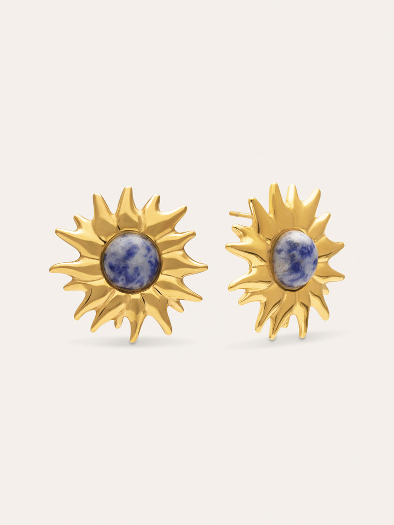 Sole Catalina Earrings Steel Gold Plated