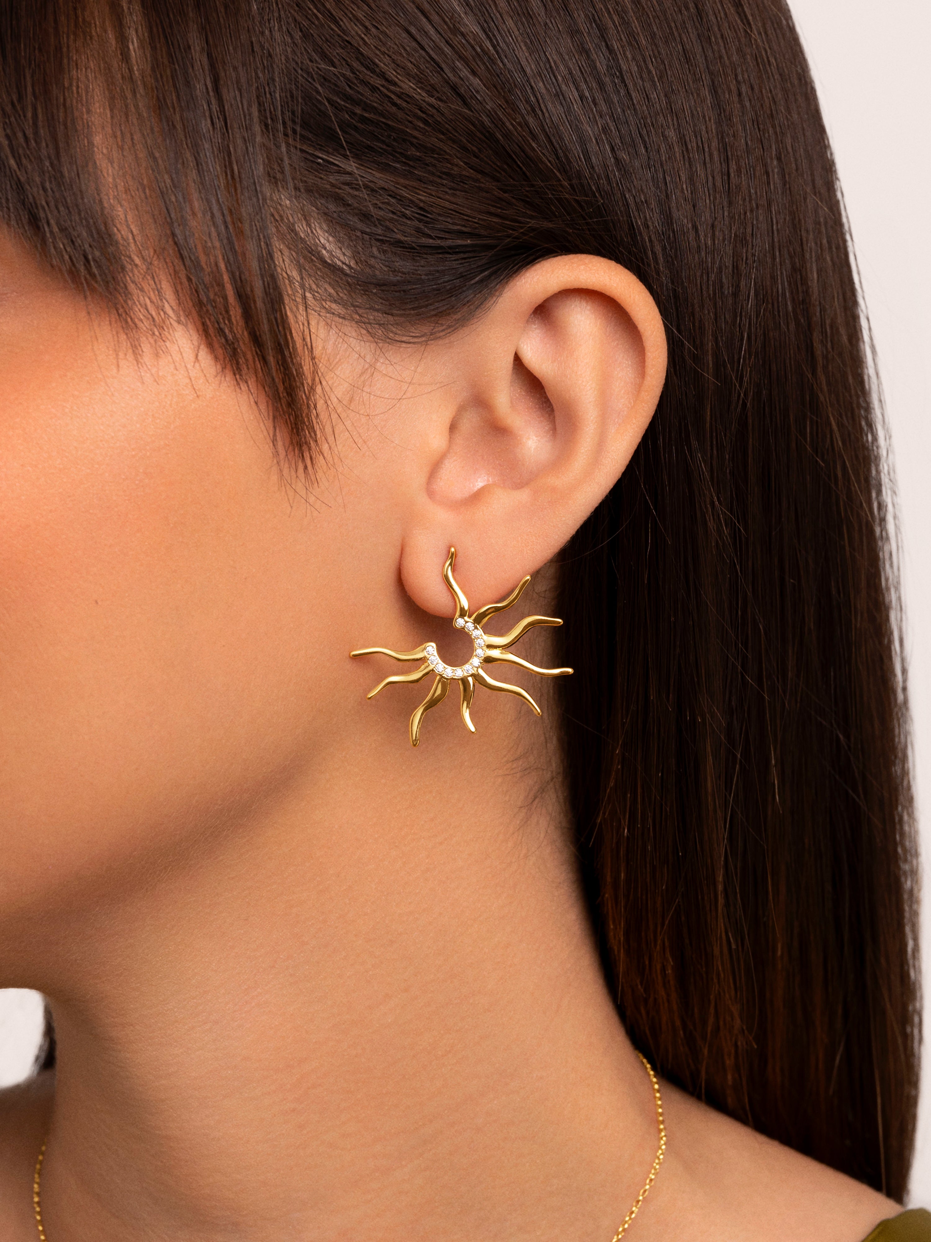 Sole Mio Gold Earrings