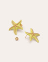 Pendientes Starfish Enamel Colors Baño Oro