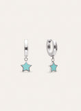 Pendientes Aro Star Sky Enamel Acero