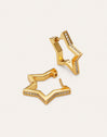 Imagen detalle de Pendientes Superstar Sparks Baño Oro