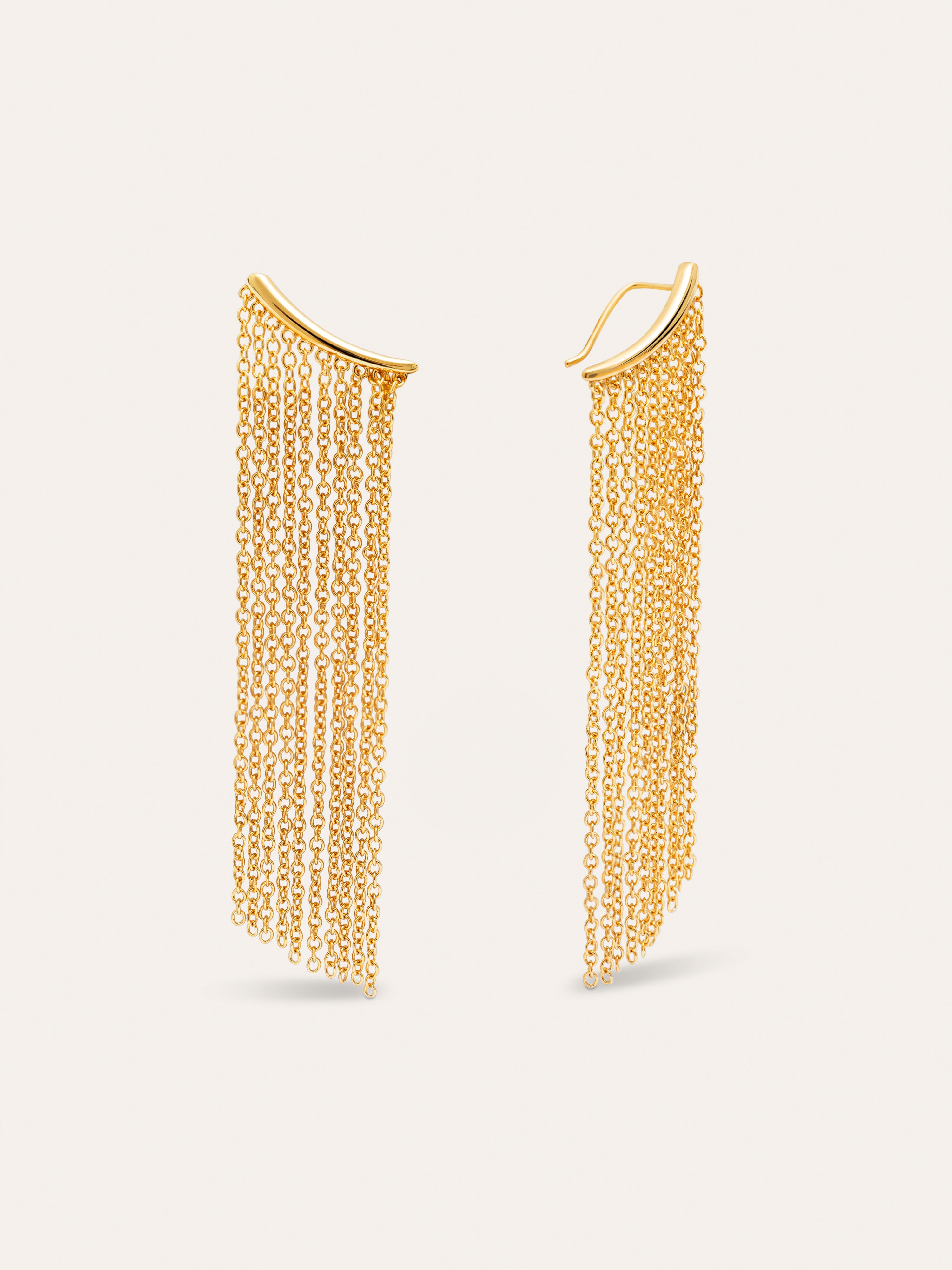 Tamara Cascade Gold Earrings 