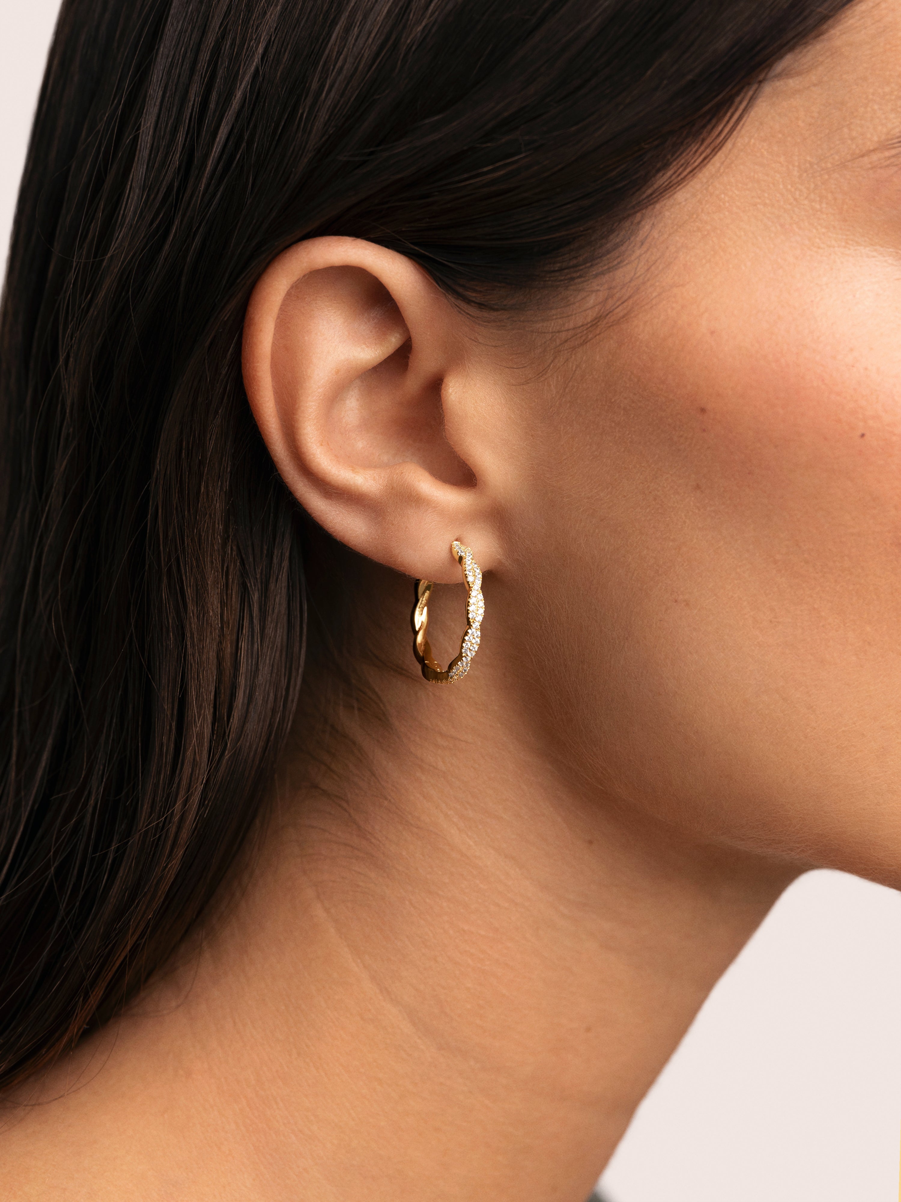 Tressia Spark Gold Earrings