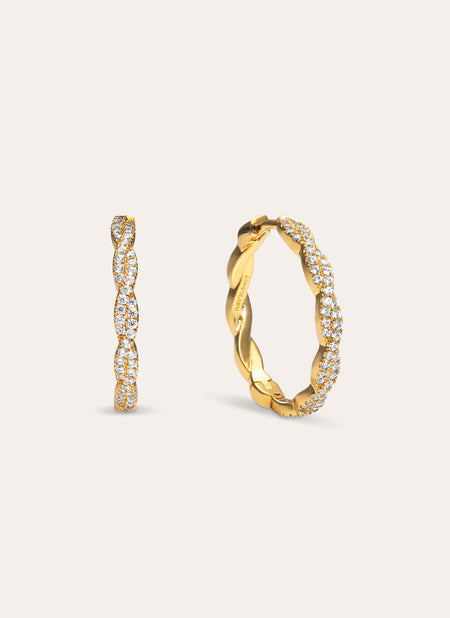 Tressia Spark Gold Earrings