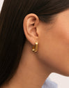 Pendientes Triple Urban Acero Baño Oro