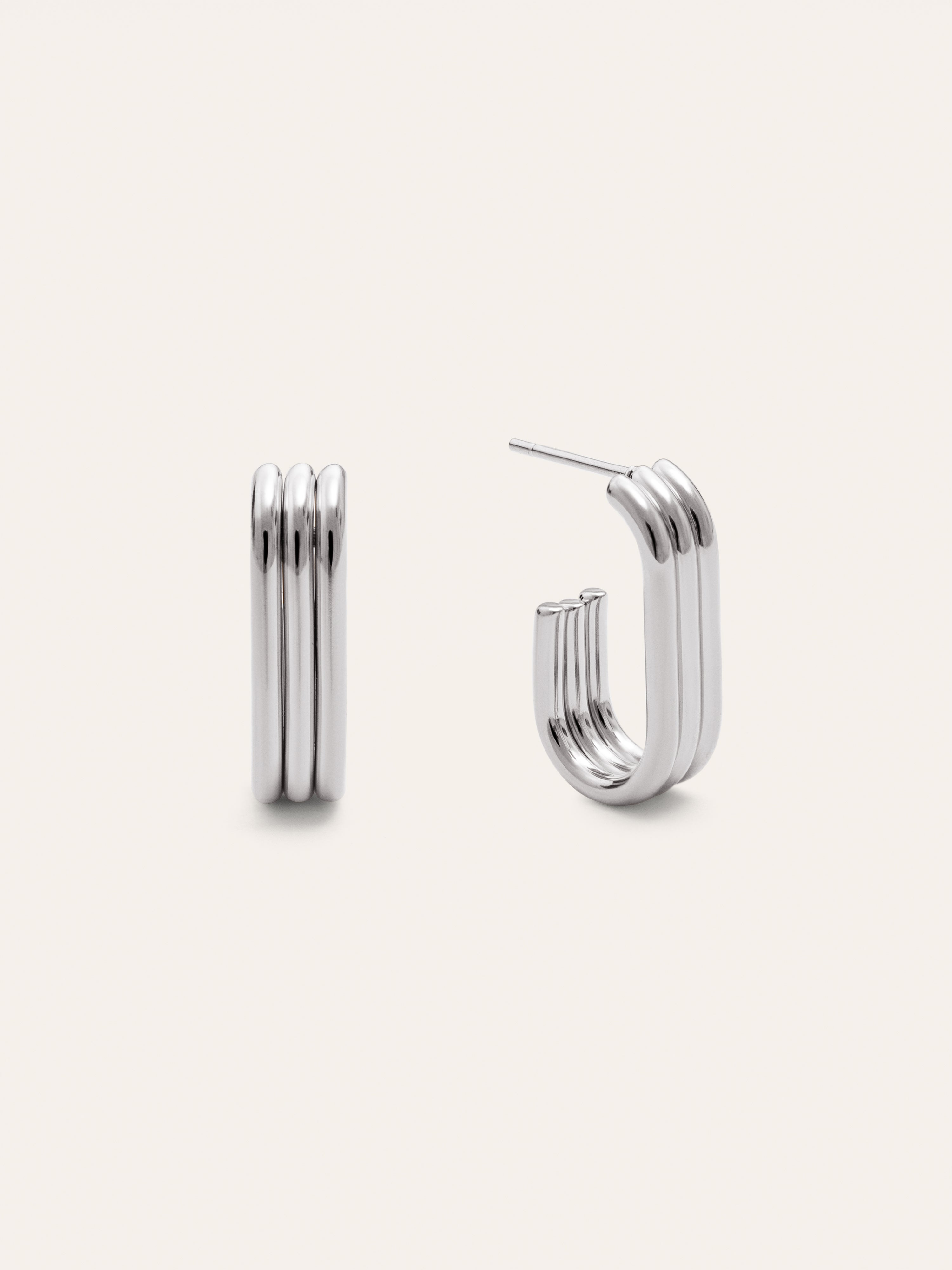 Pendientes Triple Urban Acero
