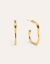 Vento Stainless Steel Gold Earrings 