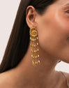 Zafira Shells Earrings Stainless Steel 18kt Gold Plated