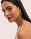 Zafira Shells Earrings Stainless Steel 18kt Gold Plated