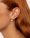 Klein Spark M Gold Hoop Single Earring