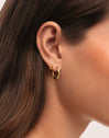 Single Hoop Earring Klein Spark S Gold-Plated