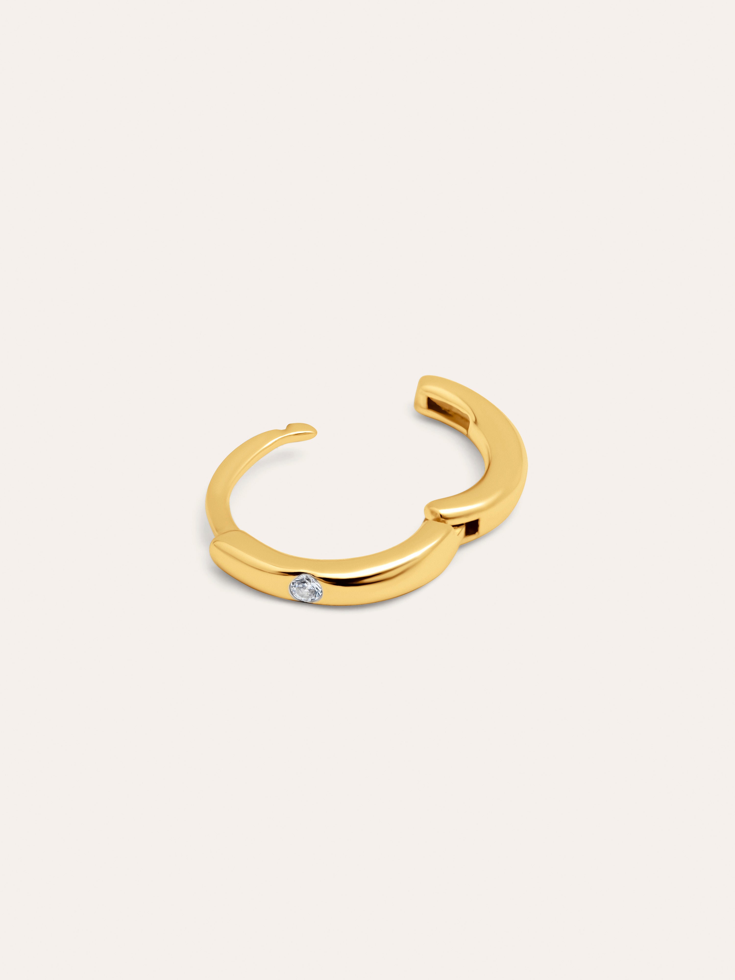 Single Hoop Earring Klein Spark S Gold-Plated