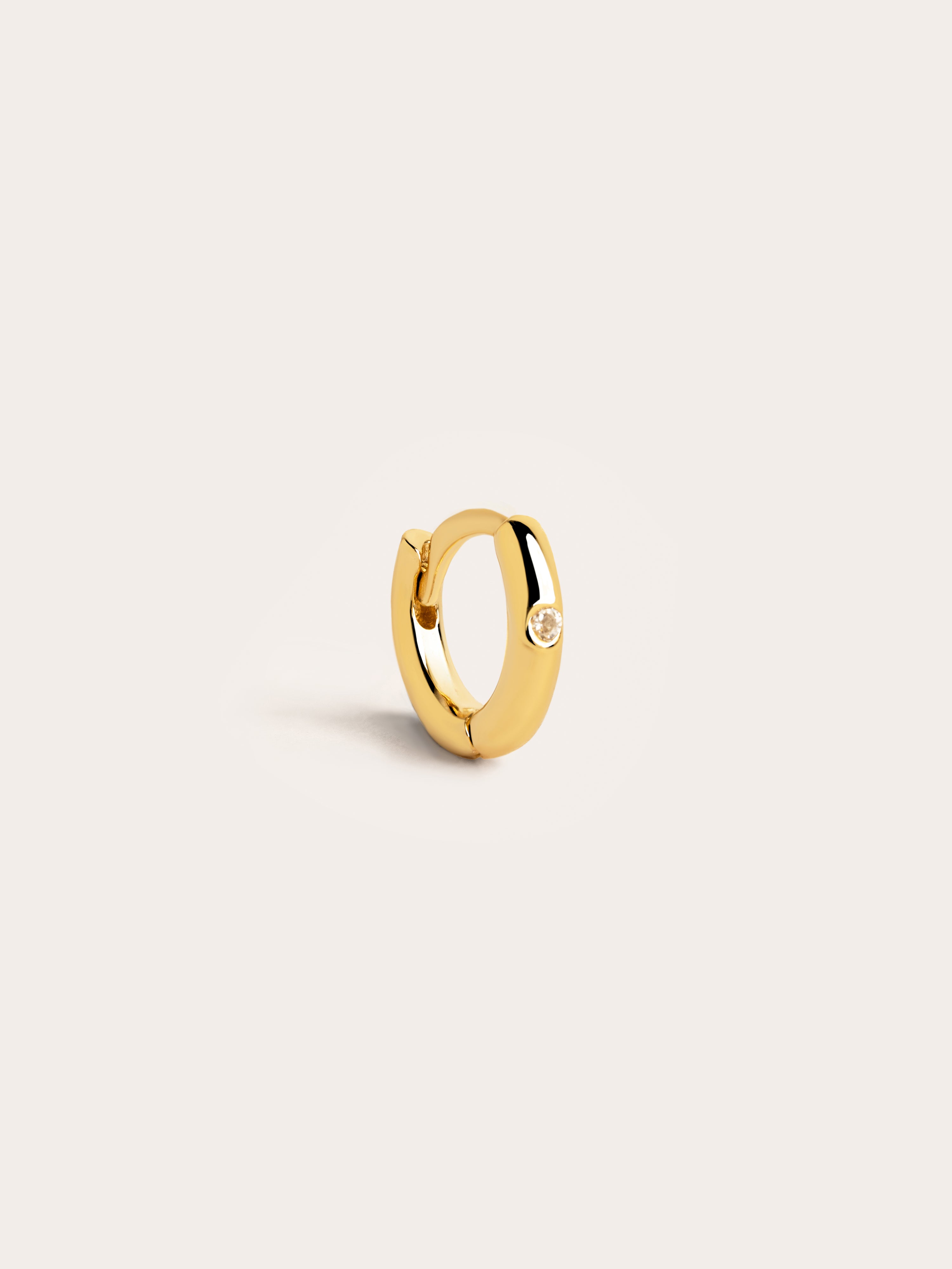 Single Hoop Earring Klein Spark S Gold-Plated