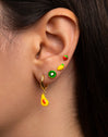 Kiwi Gold Single Earring