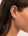 Single Hoop Earring Azulis Gold-Plated