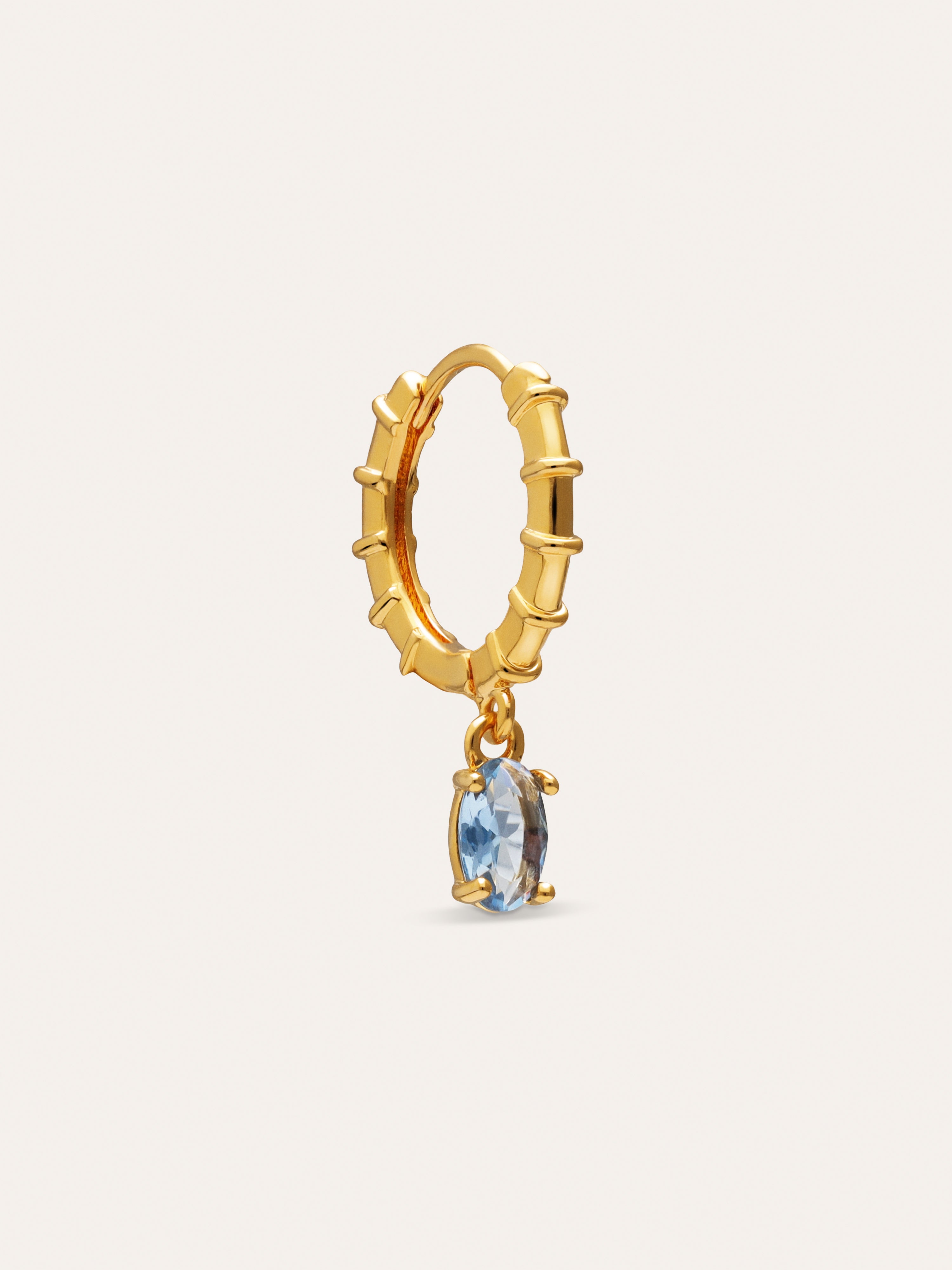Single Hoop Earring Azulis Gold-Plated
