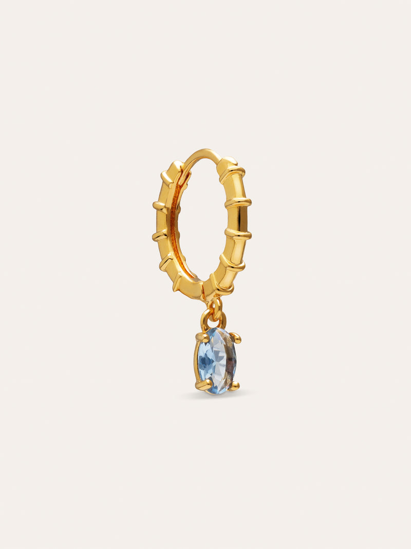 Single Hoop Earring Azulis Gold-Plated