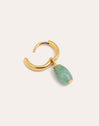 Blue Stone Gold Single Earring