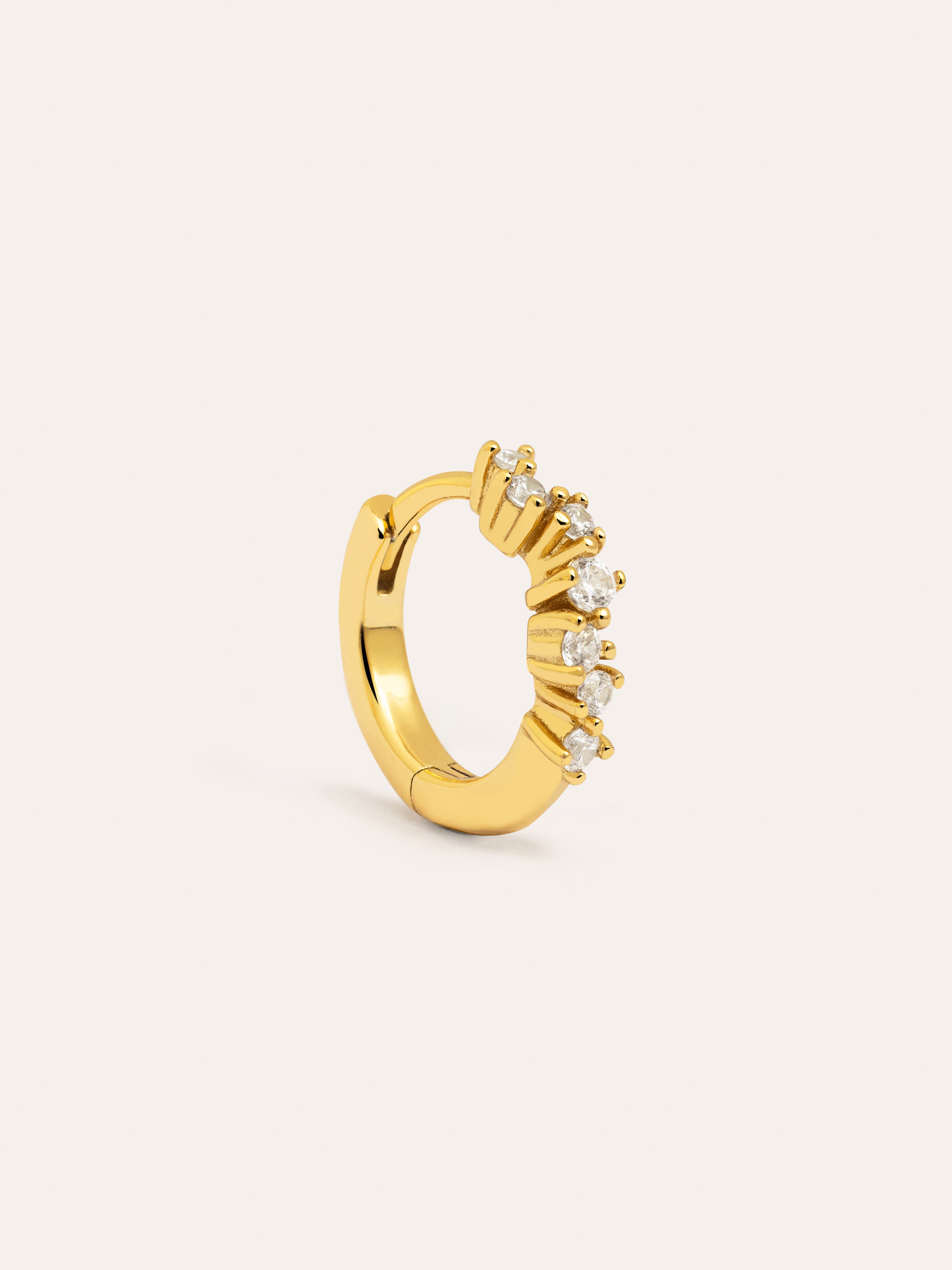 Cleo Spark Gold Hoop Earrings 