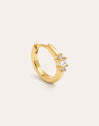 Halo Gold Hoop Single Earring