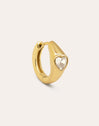 Heart Gold Baño Single Earring