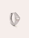 Heart Hoop Single Earring 