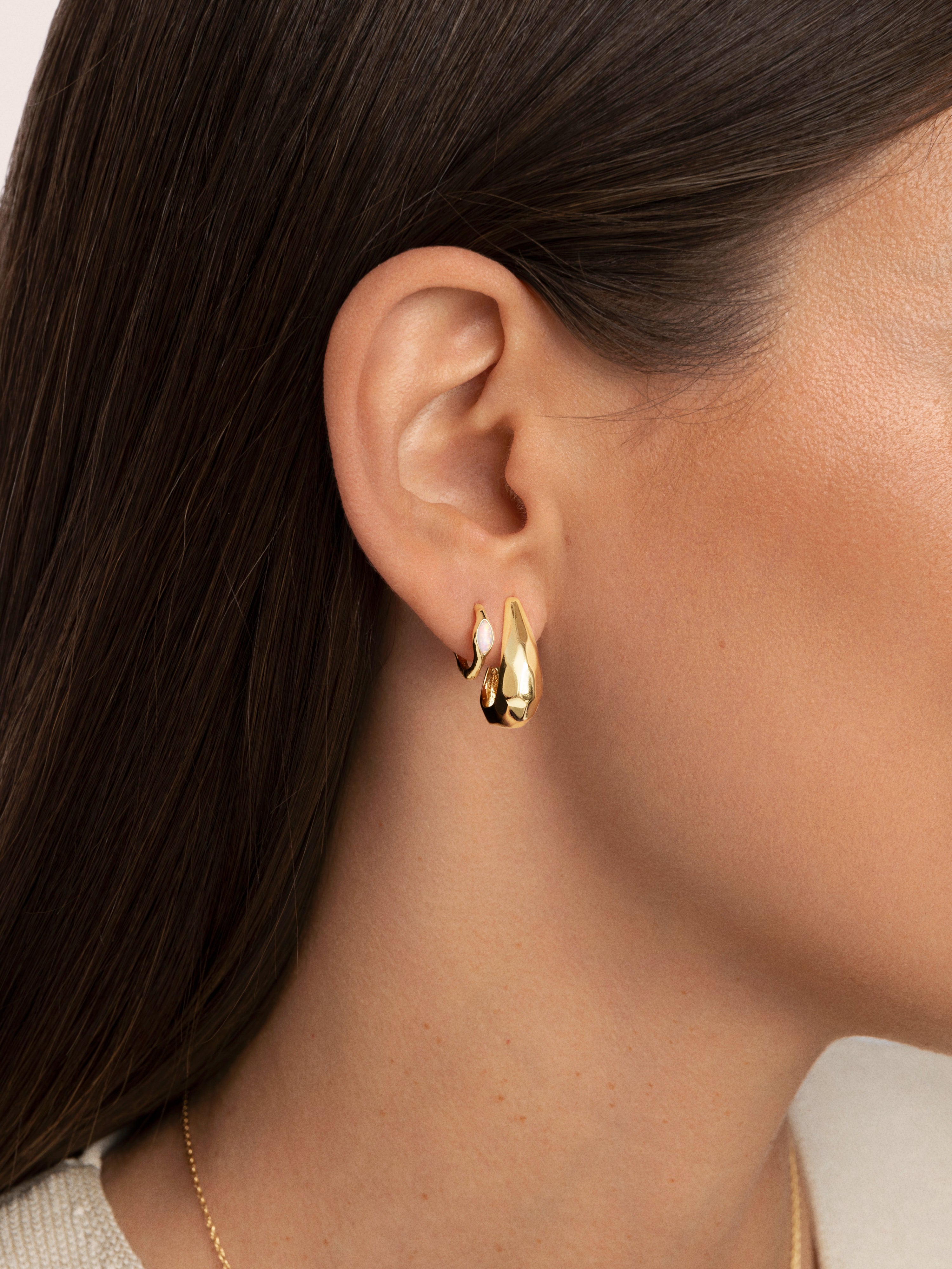 Hope Gold Single Earring