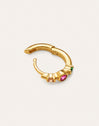 Imagen detalle de Leonor Gold-Plated Single Hoop Earring