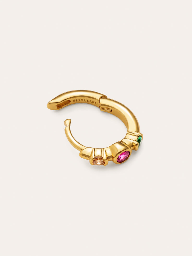 Leonor Gold-Plated Single Hoop Earring