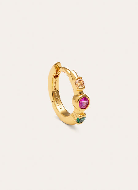 Leonor Gold-Plated Single Hoop Earring