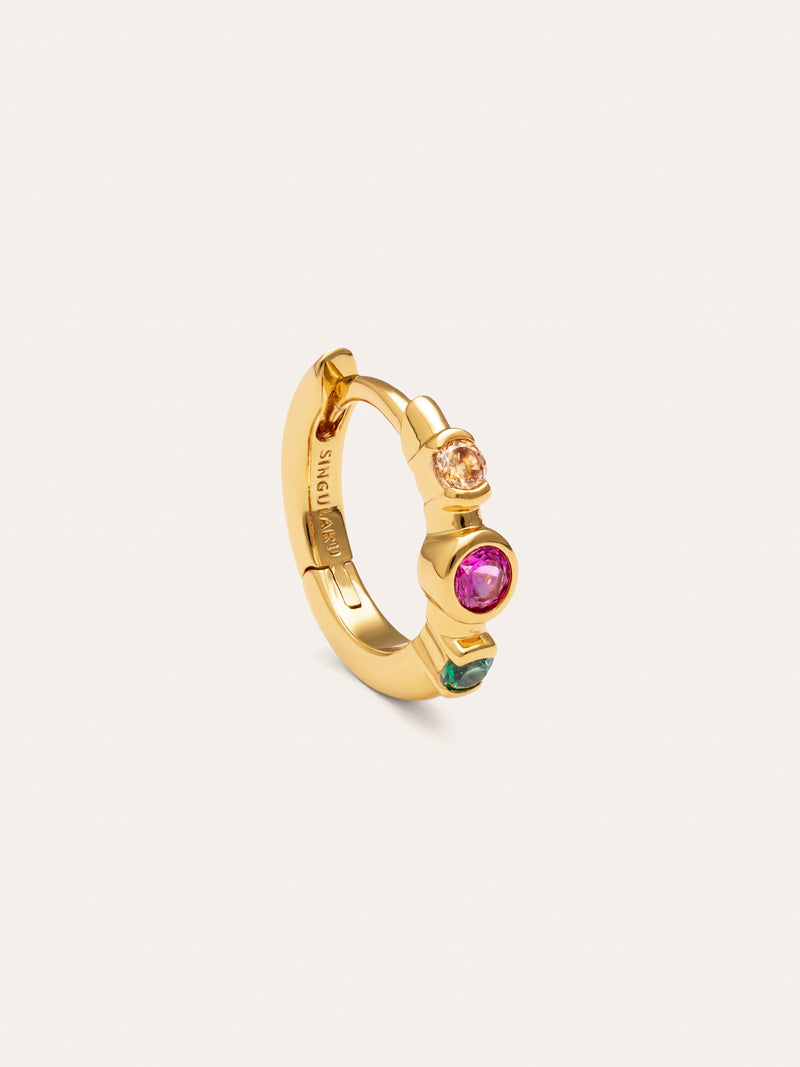 Leonor Gold-Plated Single Hoop Earring