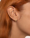 Organic River Gold Single Earring Hoop