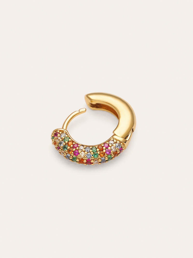 Single Hoop Earring Scarlett Dance Gold Plated