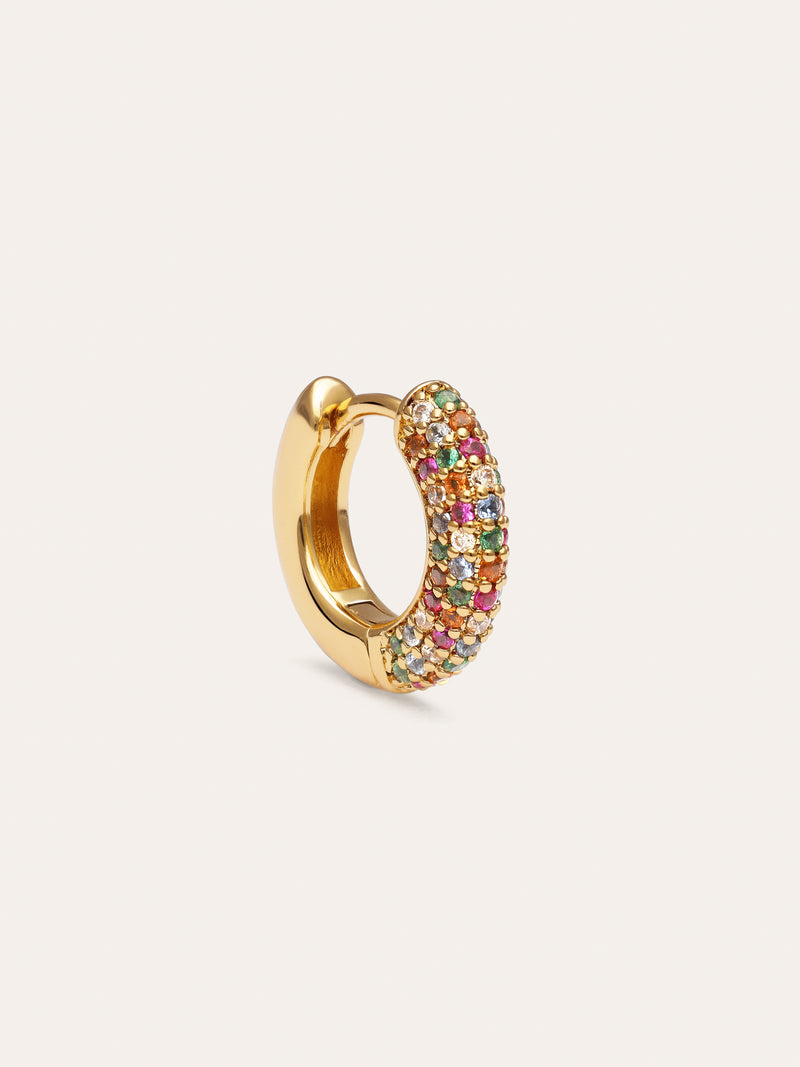 Single Hoop Earring Scarlett Dance Gold Plated