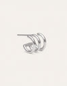 Single Hoop Earring Trio Steel