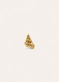 Pendiente Suelto Bali Shell Plata Baño Oro