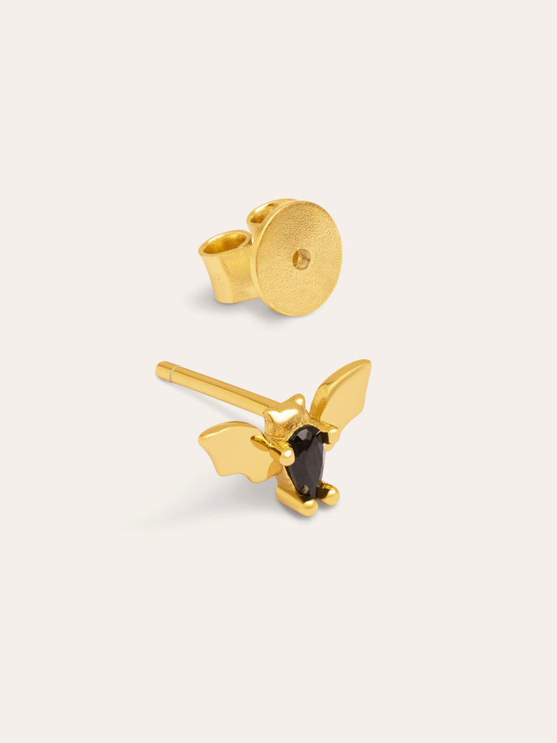 Boo Bat Gold-Plated Single Earring