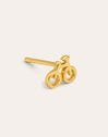 Bike Gold Single Earring