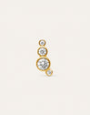 Bubbles Spark Gold-Plated Single Earring