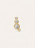 Bubbles Spark Gold-Plated Single Earring