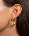 Cleo M Gold Hoop Single Earring