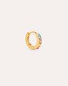 Single Hoop Earring Cleo M Colors Gold Plated
