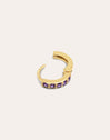 Cleo M Lavender Gold Hoop Single Earring