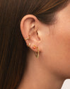 Pendientes Pebbles Sun Baño Oro