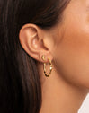 Croissant Gold Single Earring 