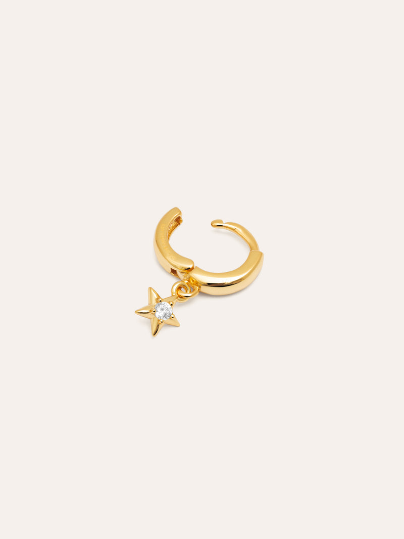 Dance Star Gold Single Earring 