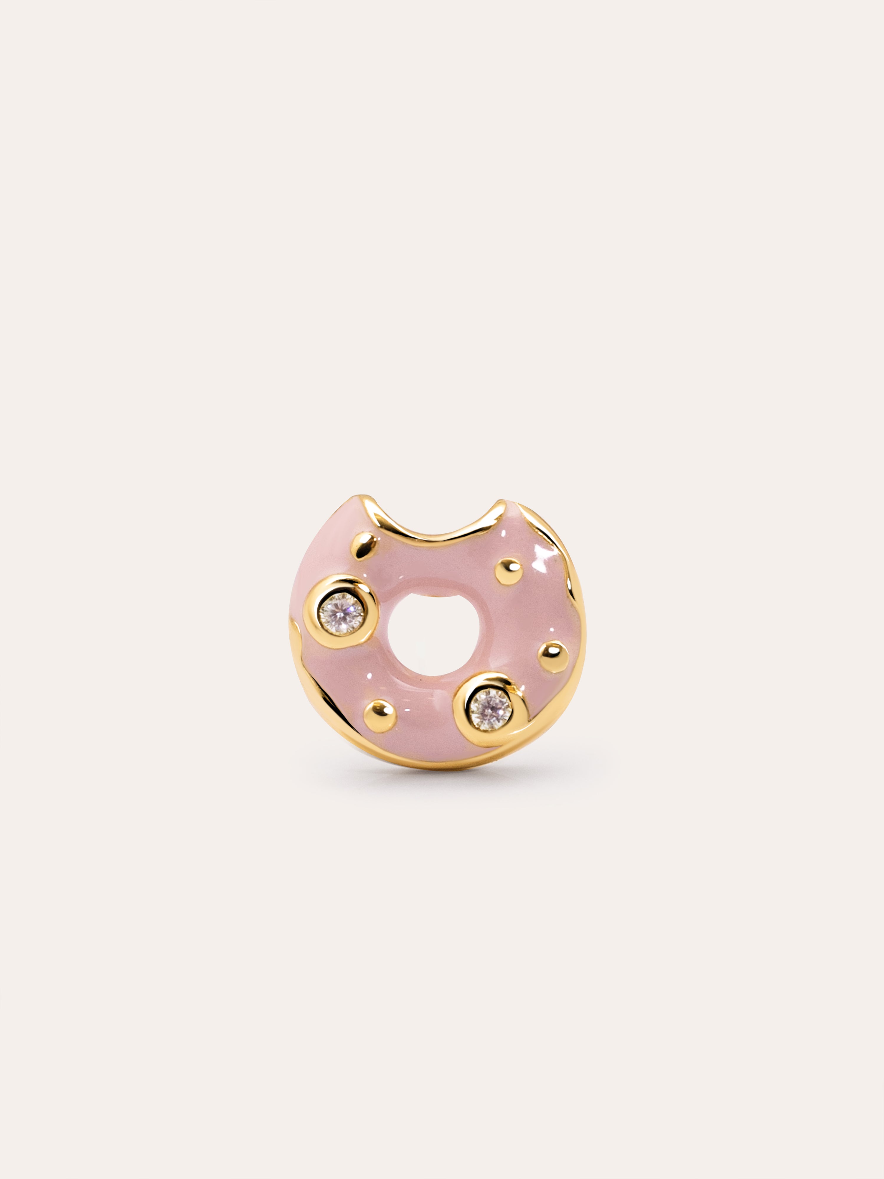 Doughnut Gold Single Earring